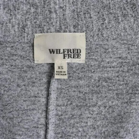 Aritzia Wilfred Free Zlata Gray Knit Open Front Cardigan Sweater Size XS - Picture 6 of 11